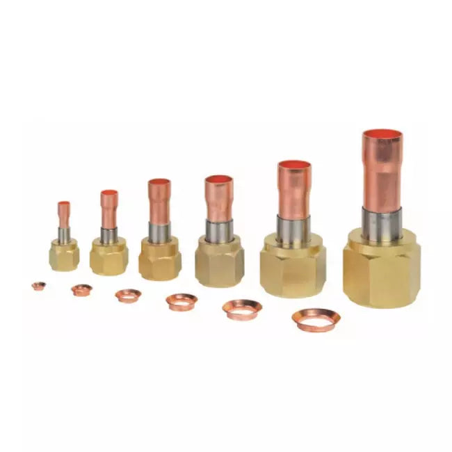 Flexflair FA hardsoldeer stekkoppeling 3/4, + trompetring