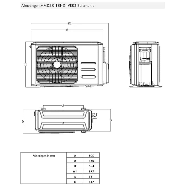 Afmetingen afbeelding 1