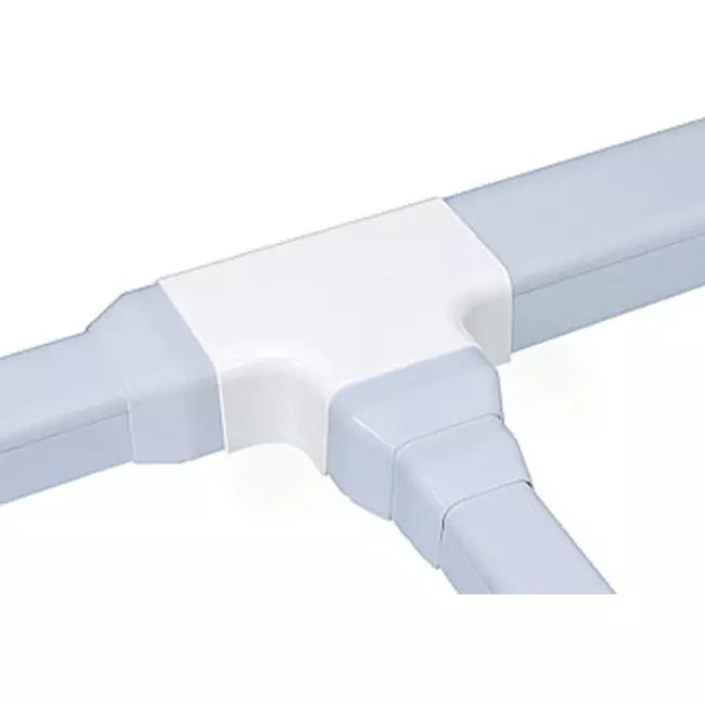 Climaplus airco leidinggoot T-stuk tbv kanaal 90x65mm RAL 9010 WIT