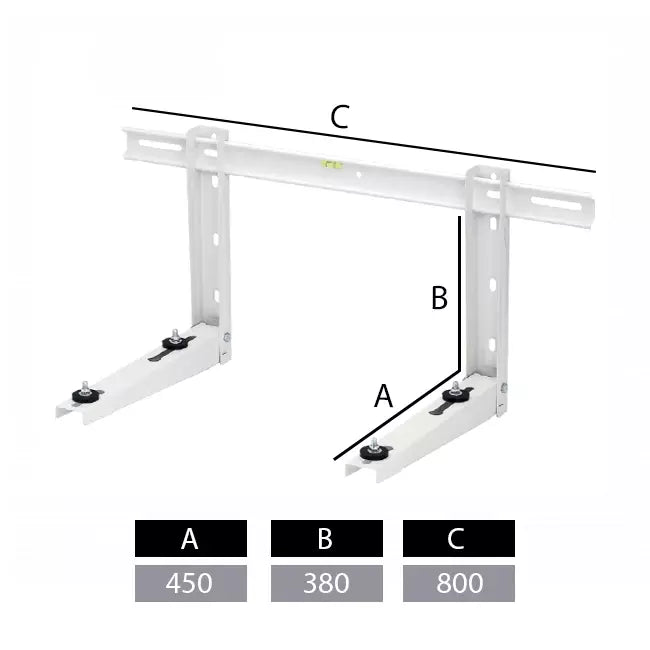 6 X Wandconsole MS300, voorgemonteerd 800x380x450mm