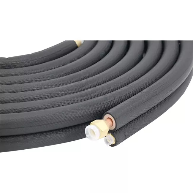 Koelleidingset met flarewartels 1/4-3/8 lengte 6 meter