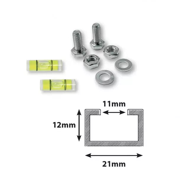 SUMO buitenunit montagebalk van trillingsdempend rubber 450 mm set