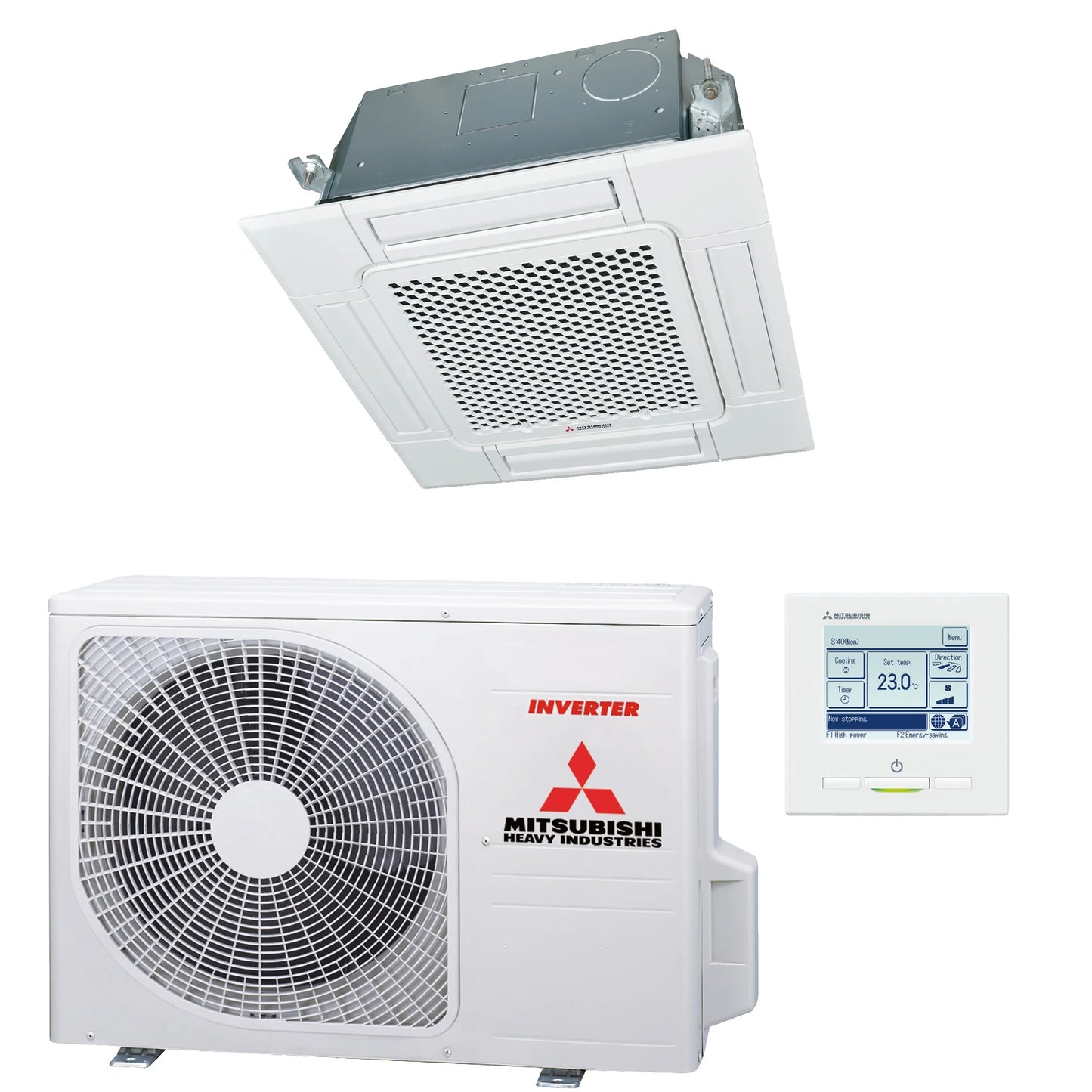 Mitsubishi Cassette 60x60 single-split FDTC35VH 3,5 kW set