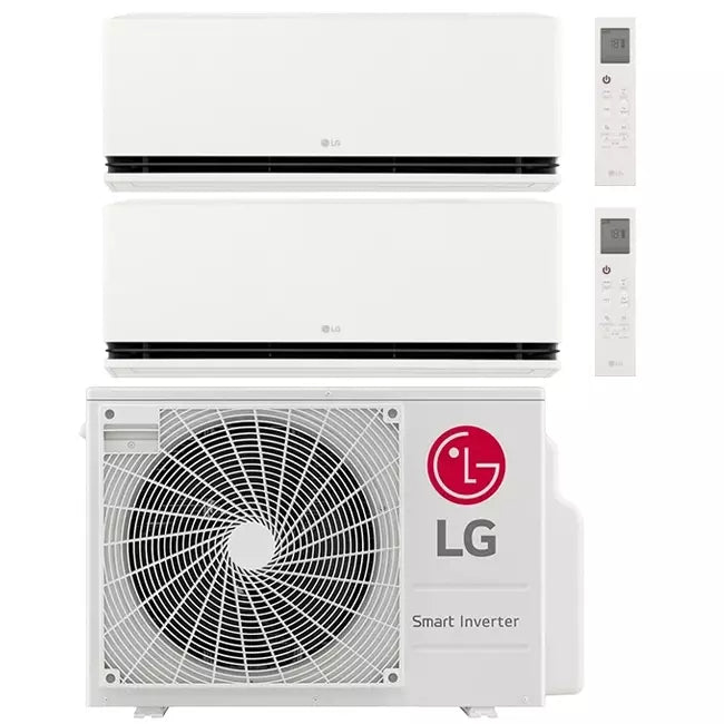 LG DUALCOOL AI AIR Duo split airco MU2R17-0912P R32 1x2,5 kW + 1x3,5 kW set