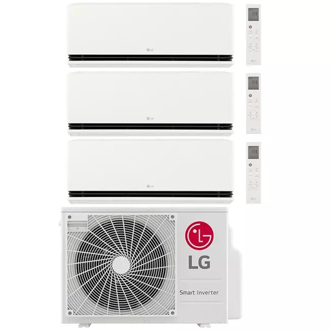 LG DUALCOOL AI AIR Duo split airco MU3R19-090912P R32 2x2,5 kW + 1x3,5 kW set