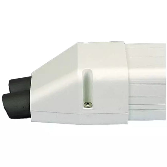 Aircoduct airco leidinggoot Eindstuk voor D070 kanaal RAL 9002 IVOOR