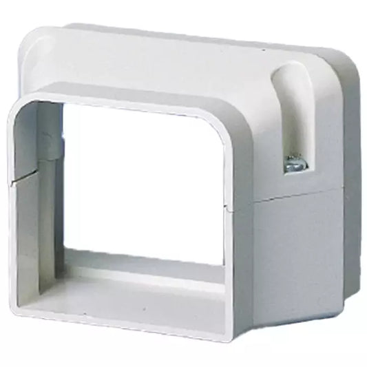 Aircoduct airco leidinggoot Reduceerstuk van 105 naar 70l RAL 9002 IVOOR