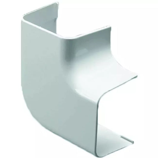 Climaplus airco leidinggoot Haakse platte bocht 125 x 75mm RAL 9010 WIT