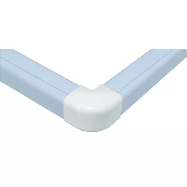 Climaplus airco leidinggoot Buitenbocht 90x65mm RAL 9010 WIT
