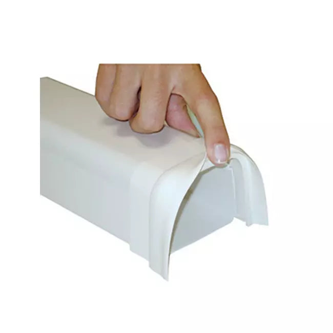Climaplus airco leidinggoot Soft connector 90x65mm RAL 9010 WIT