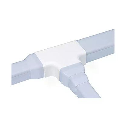 Climaplus airco leidinggoot T-stuk voor montagekanaal 90x65mm RAL 8017 BRUIN