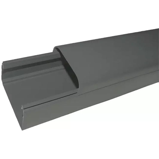 Climaplus airco leidinggoot Montage deksel 90x65mm, 2 meter RAL 7016 GRIJS