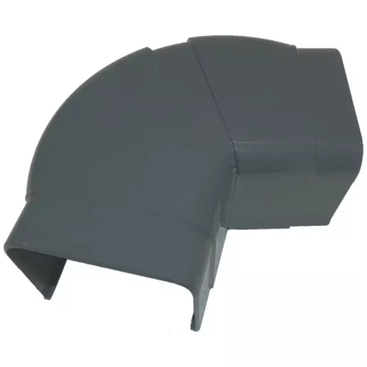 Climaplus airco leidinggoot Traploos verstelbare bocht 90x65mm RAL 7016 GRIJS