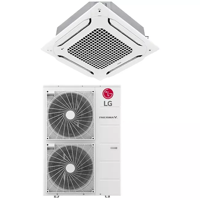 LG Cassette airco met afdekplaat UT60F-S R32 14,6 kW set