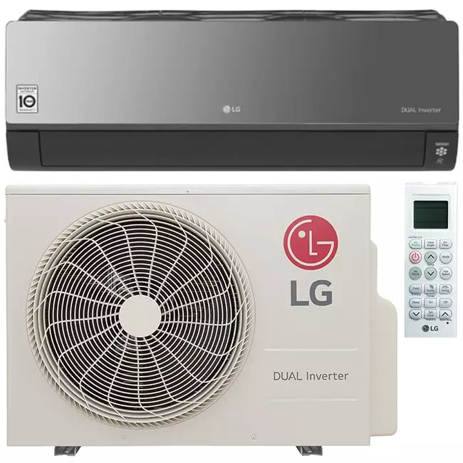 LG Artcool Black Inverter airco R32 2,5 kW set