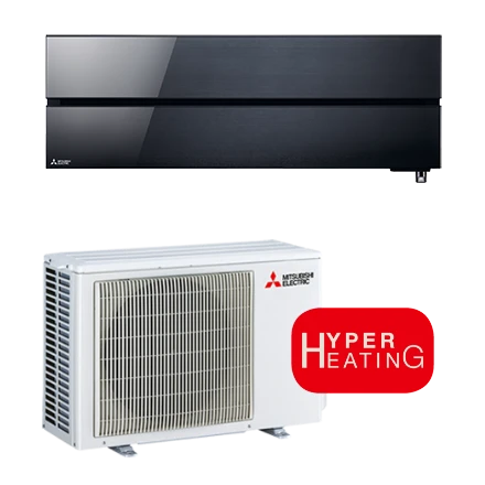 Mitsubishi Electric WSH-LN25 VGBHZ Diamond + hyper heating single split 2,5 kW set