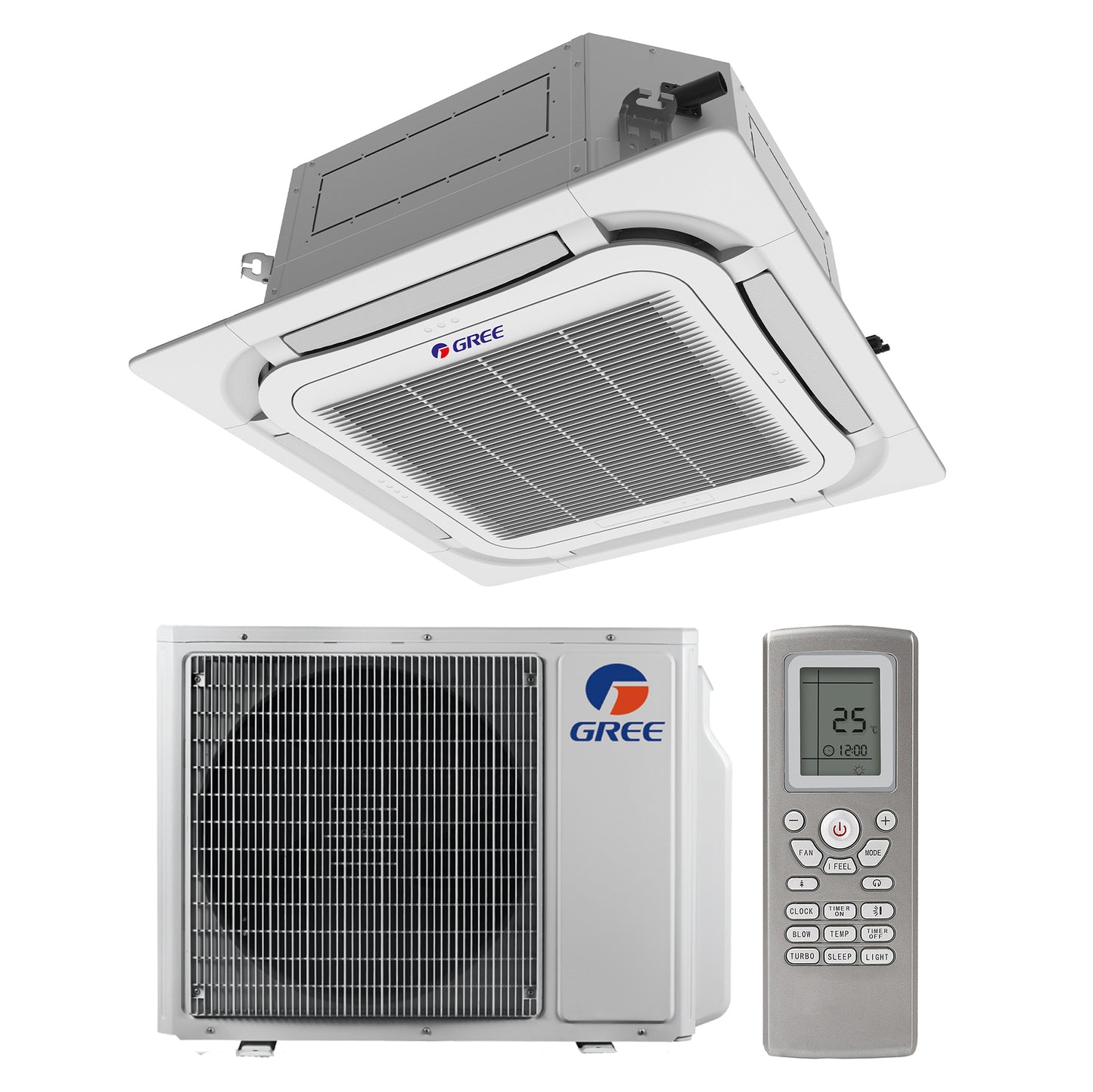 GREE Cassette airco R32 12,0 kW set