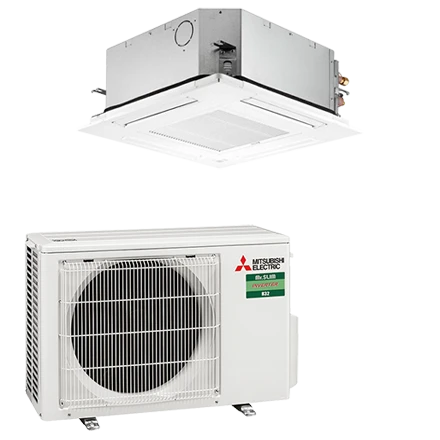 Mitsubishi Electric Cassette 60x60 single split CSFH-M25I 2,5kW set