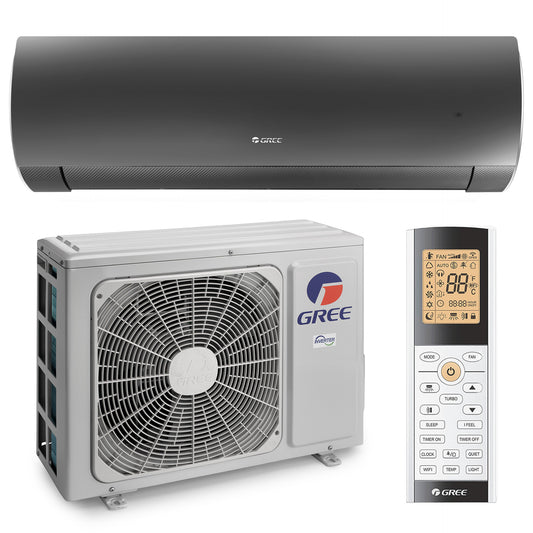 GREE Fairy wandmodel airco antraciet R32 2,7 kW set