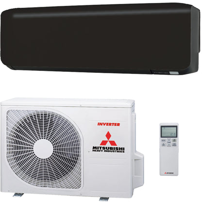 Mitsubishi single-split SRK25ZS-WFB 2,5 kW WIFI Zwart RAL9005 (mat) set