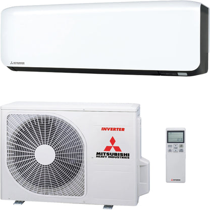Mitsubishi single-split SRK20ZS-WFB 2,0 kW WIFI Zwart-wit set