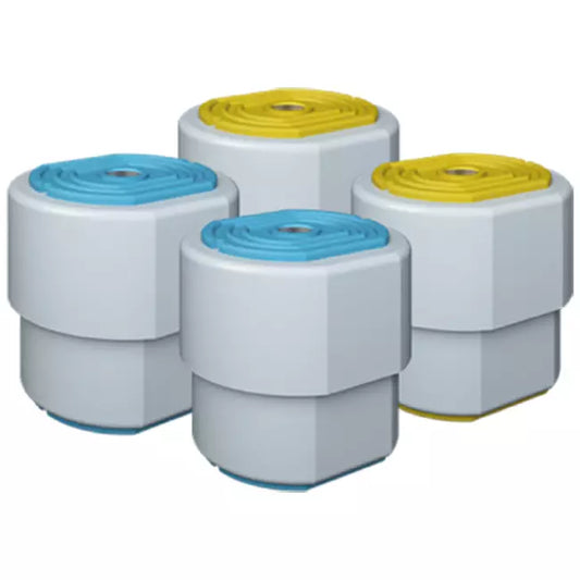 Climaconnect vibratiekit 1.2 blauw/geel, met veer, voor units tot 80 KG
